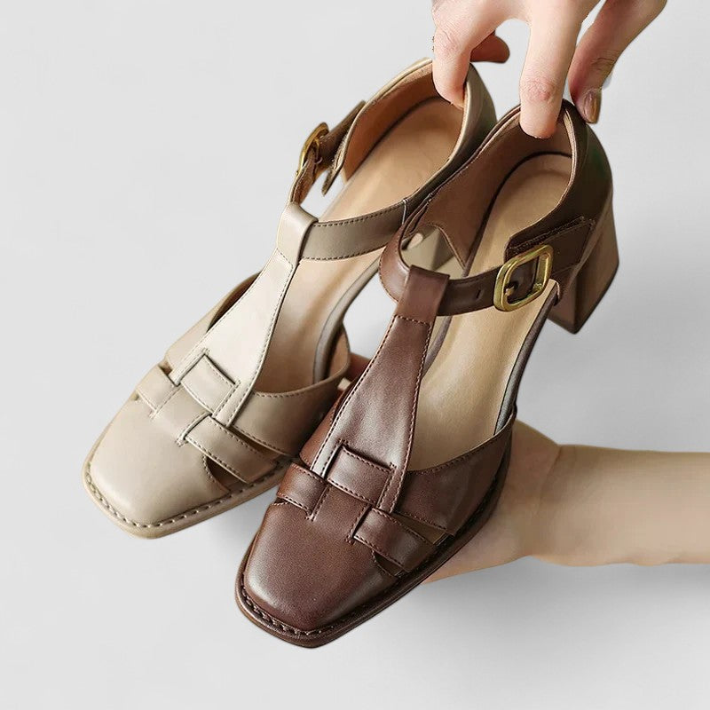 Marguerite™ | T-Strap Block Heels