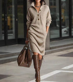 Mara | Knit Button Dress
