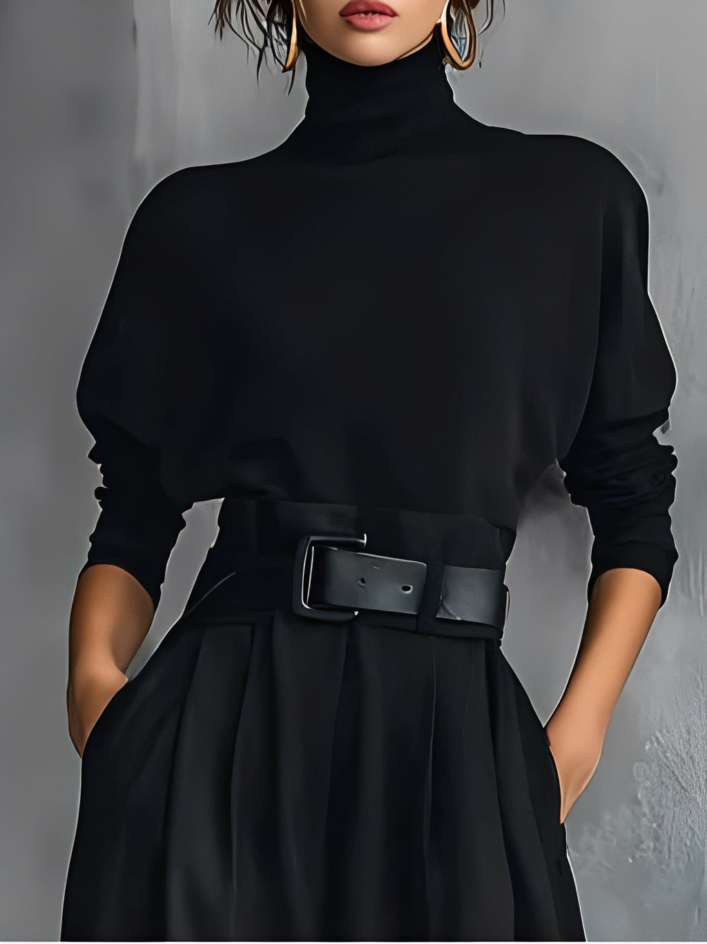 Carisse | Elegant Turtleneck Jumpsuit