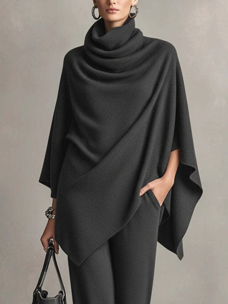 Claudia | Elegant Drape Two-Piece Set