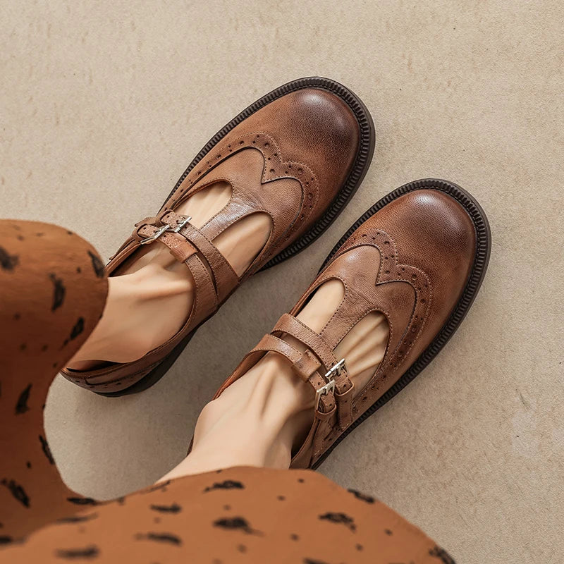 Elisa | Classic Leather Mary Janes