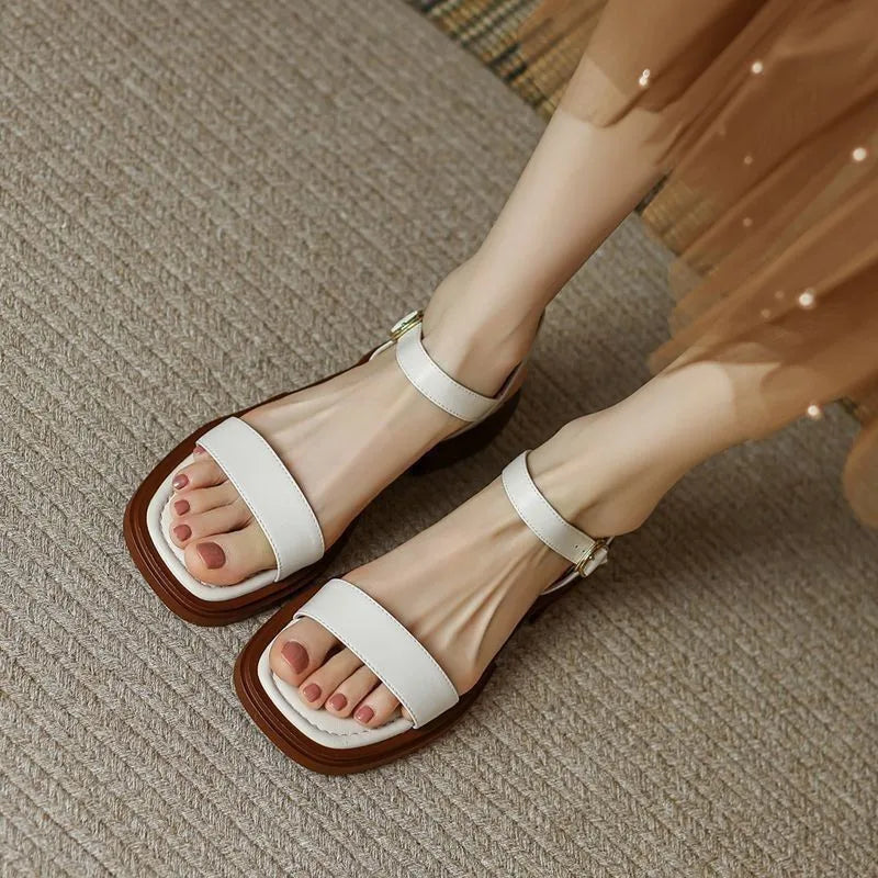 LINDY | ELEGANT LEATHER SANDALS