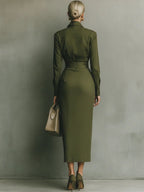 Eliara | Sculpted Midi Dress