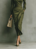 Eliara | Sculpted Midi Dress