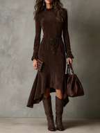 Adalia | Drawstring Midi Dress