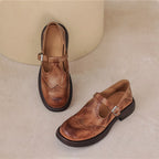 Elvara | Elegant Mary Janes Made Of Leather